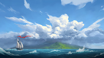 Windrose: Game Seascape, Video Game, Landscape Painting HD wallpaper