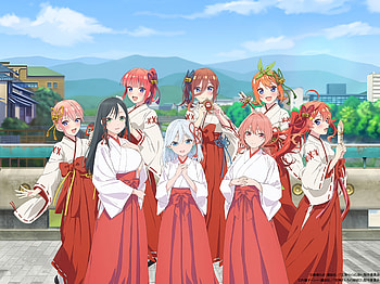 Quintessential Quintuplets × Amagami: Tying the Knot — Shrine Maidens, Anime, crossover, The Quintessential Quintuplets, Tying the Knot with an Amagami Sister HD wallpaper