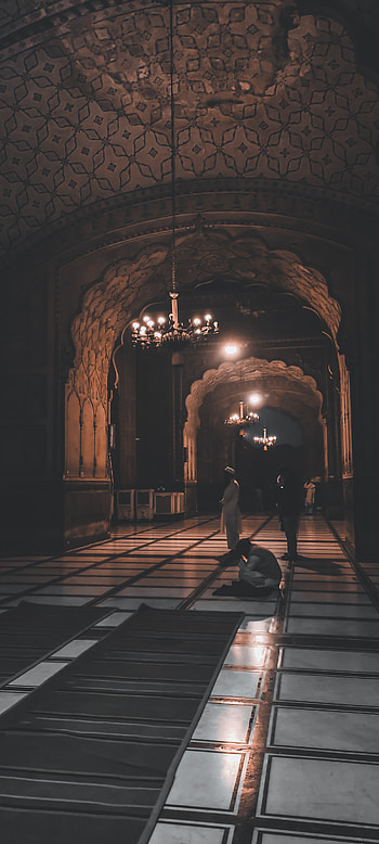 Badshahi musque, mosque, traditional, pakistan, praying, Muslim HD phone wallpaper