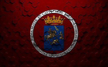 Flag of Reggio Calabria, honeycomb art, Reggio Calabria hexagons flag, Reggio Calabria 3d hexagons art, Reggio Calabria flag HD wallpaper
