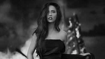 Black Clothing Girl Monochrome, black-dress, girls, model, monochrome, black-and-white HD wallpaper