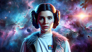 Leia Organa Space Fantasy, Princess Leia Organa, space, Sci Fi, fantasy, character portrait, space fantasy HD wallpaper