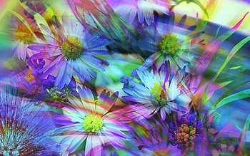 Spring Flowers Abstract, spring, flowers, abstract HD wallpaper