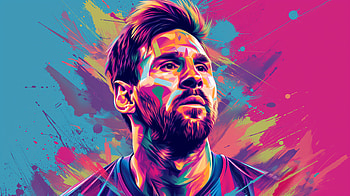 Soccer Legend - Vibrant Sports Art, soccer, Sports, Lionel Messi HD wallpaper