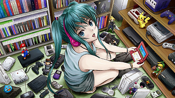 Gamer Girl, Anime style, , Cute and chic HD wallpaper