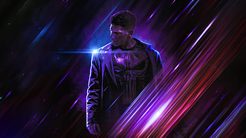 Punisher Dark Avenger, punisher, superheroes, artwork, artist, digital-art HD wallpaper