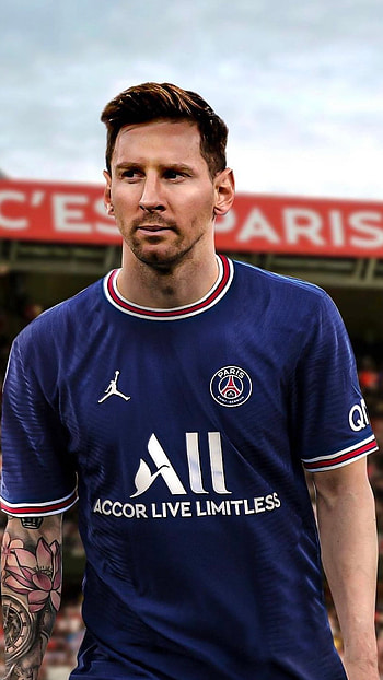 Cartoon messi, psg, football HD phone wallpaper