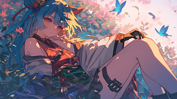 Yukihana Lamy - A Stunning Anime Virtual YouTuber Experience, Anime, hololive, Yukihana Lamy, Virtual Youtuber HD wallpaper