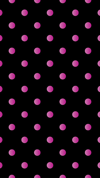 Polka dots pattern, Pink and black background, Abstract , Supreme style HD phone wallpaper