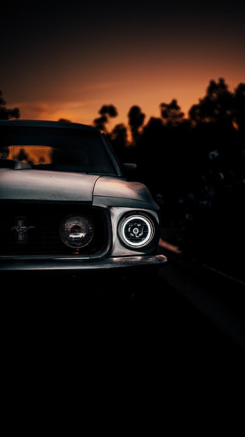 1969 Mustang at sunset, vehicle, Ford Mustang HD phone wallpaper
