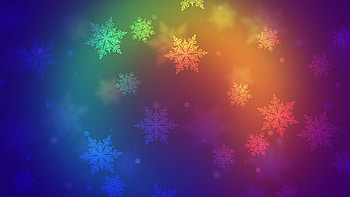 Colorful Christmas, snowflakes, abstract, christmas, coloful, multicolor HD wallpaper