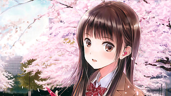 Anime Cute School Girl, anime-girl, anime, artist, school, artwork, digital-art HD wallpaper