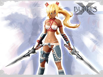 X-Blades, abstract, 3d, fantasy, horror, game HD wallpaper