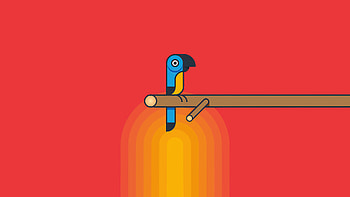 Parrot Minimalism , parrot, minimalism, minimalist, artist, artwork, digital-art HD wallpaper