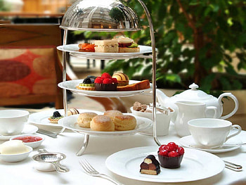 afternoon tea, tea, wintergarden, fruits, afternoon, cookies HD wallpaper