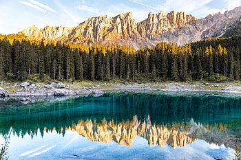 Landscape, Nature, Trees, Mountains, Italy, Lake, Reflection HD wallpaper
