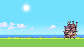 Howl's moving castle 16 bit ... HD wallpaper