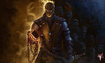 MK Legacy Scorpion, mortal-kombat, games, pc-games, xbox-games, ps-games, scorpion, deviantart HD wallpaper
