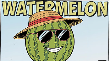 Sunny Watermelon Vibes - Ultra, watermelon, cartoon, summer, Fun, sunglasses HD wallpaper