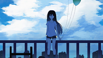Cumulonimbus, anime-girl, anime, artist, artwork, digital-art, artstation HD wallpaper