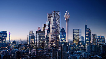The Tulip skyscraper, London Skyline HD wallpaper