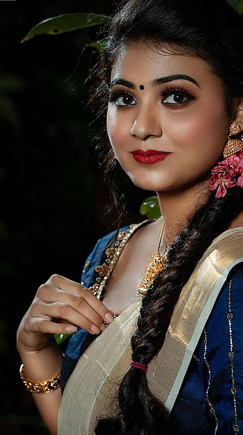 Ansu Anil, kerala model, beauty HD phone wallpaper