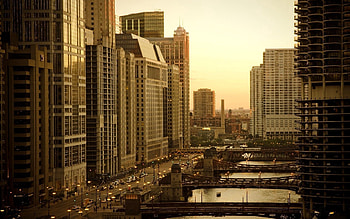 Cities, Houses, Bridges, Sky, City, Skyscrapers HD wallpaper