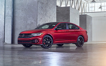 2022, Volkswagen Jetta GLI, , front view, exterior, new red Jetta, German cars, Volkswagen HD wallpaper