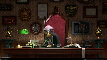 Banker, money, bird, office, tele HD wallpaper