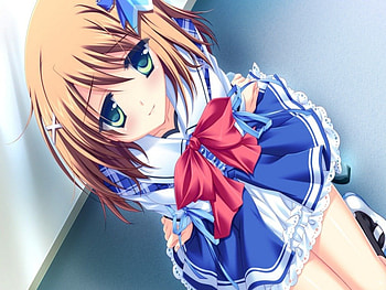 Touko Hiwa, blue, anime girl, anime school girl, touko hima, anime, strawberry nauts, school uniform HD wallpaper