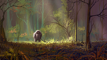 Forest Guard, artist, forest, artwork, digital-art, deviantart HD wallpaper