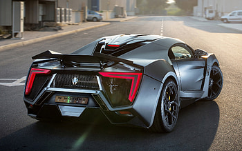 Raised Spoiler, Lykan HyperSport HD wallpaper