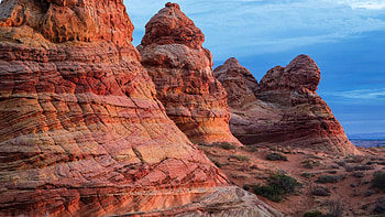 Vermilion Cliffs National Monument in Arizona, clouds, desert, sky, rocks, usa HD wallpaper