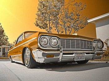 1964 Chevy impala, custom, chevy, lowrider, cars HD wallpaper