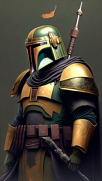 Boba Fett, AI Art, Star Wars, Boba Fett HD phone wallpaper