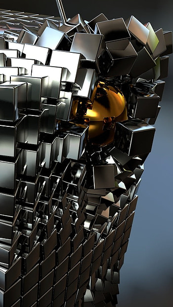 4d, Robotic, Snake, 4 d HD phone wallpaper