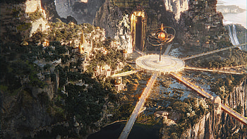 Ecstasy of Gold, fantasy, city, fantasy city HD wallpaper