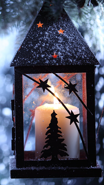 Christmas Candle Lantern: Warm Holiday , candle, holiday, Christmas HD phone wallpaper