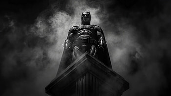 Bat Man Batfleck , batman, superheroes, movies, justice-league, monochrome, black-and-white HD wallpaper