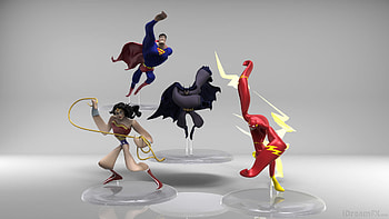 Justice League Gesture, justice-league, batman, wonder-woman, superman, flash, artist, artstation HD wallpaper