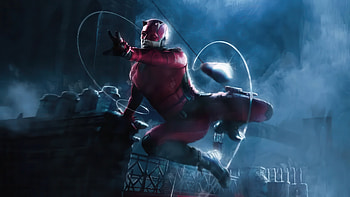 Daredevil Watch Over The City, daredevil, superheroes, artwork, digital-art HD wallpaper