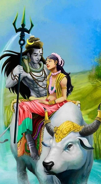 Shiv Parvati, Shiva Shakti HD phone wallpaper