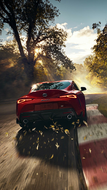 Toyota Supra GR, Fast and Furious edition, Aggressive stance, Street racing icon HD phone wallpaper