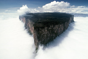 Mount Roraima, mist, fog, clouds, nature, cliff, mountain HD wallpaper