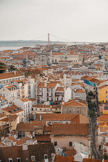Cities, Architecture, City, Building, Bridge, Roof, Roofs HD phone wallpaper