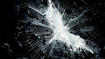 Batman City In Ruins Logo HD wallpaper
