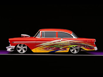 Kool Chevy, custom, chevy, hot rod, street rod HD wallpaper
