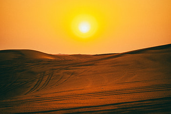Brown Sand Field, sand, field, nature HD wallpaper