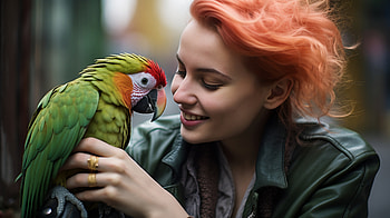 AI Art, Parrot HD wallpaper