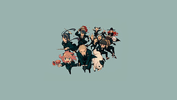 Spy x Family : Anya, Loid, Yor & Yuri United in Action, Anya Forger, Loid Forger, Yor Forger, Yuri Briar, Bond (Spy x Family), Anime, Spy x Family HD wallpaper